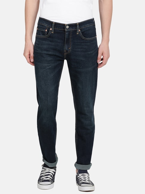 Buy Levi's 511 Dark Indigo Cotton Slim Fit Jeans for Mens Online @ Tata CLiQ