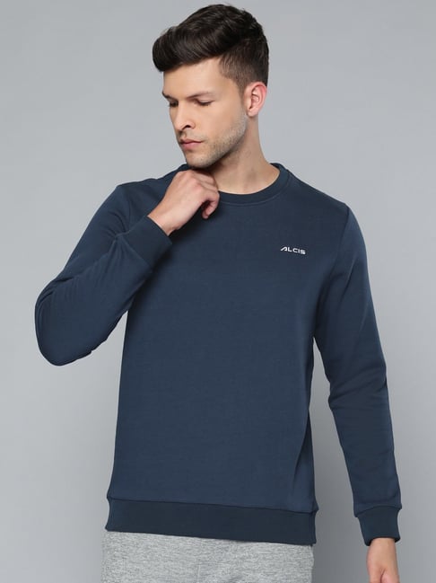 ALCIS Blue Regular Fit Sweatshirt-picture-32