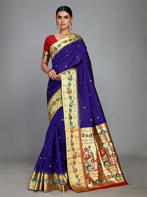 Varkala Silk Sarees Purple Clothing - Buy Varkala Silk Sarees Purple  Clothing online in India