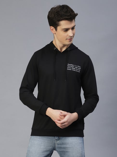 Rigo Black Regular Fit Hooded Sweatshirt-picture-27
