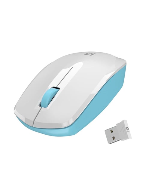 Portronics Toad 25 Wireless Optical Mouse with USB Nano Dongle (White)