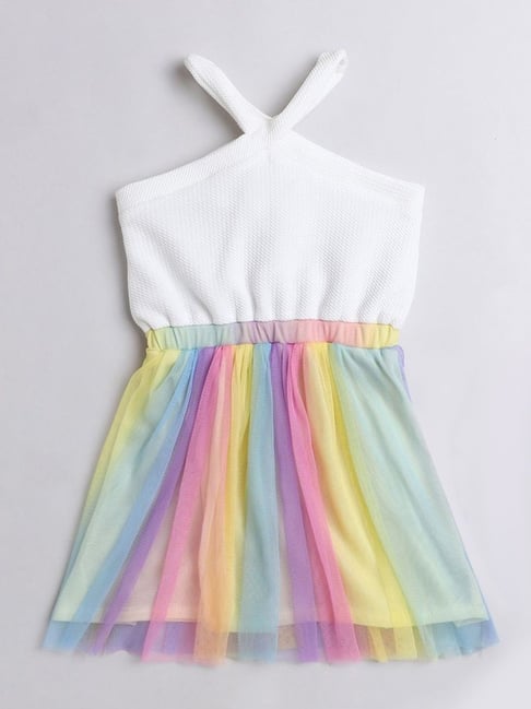 Girls' Rainbow Color Casual V neck High Low Belted Cami - Temu Republic of  Korea