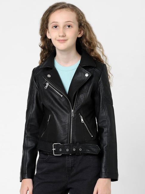 Shearling Panther Black Leather Jacket – thevirtu