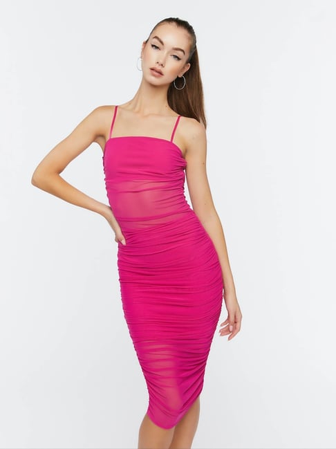 Forever 21 pink bodycon dress best sale