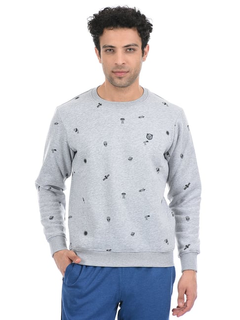 Cloak & Decker by Monte Carlo Grey Regular Fit Sweatshirt-picture-24