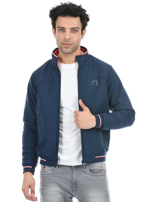 C&D By Monte Carlo Navy Hi-Neck Jacket | 6220617950-2 | Cilory.com