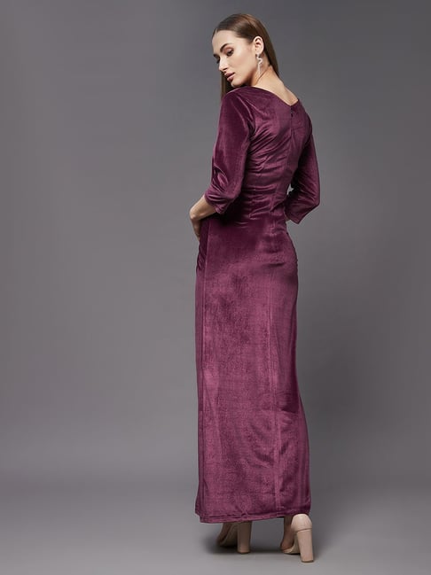 Velvet maxi dress