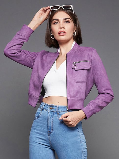 Women's Crop Top Jean Jacket Button Down Long Sleeve Cropped Denim Jacket  Coat at Amazon Women's Coats Shop