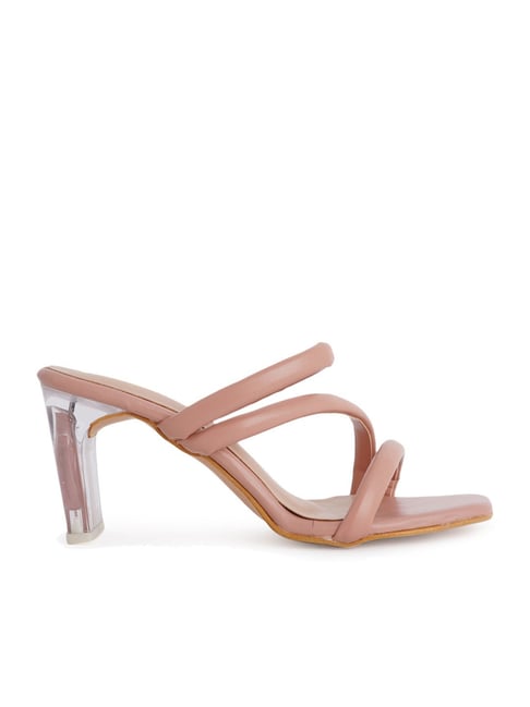 Scentra Women's Peach Casual Sandals