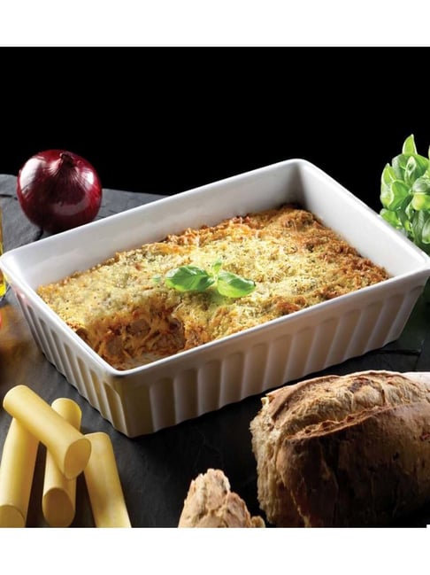 KitchenCraft White Stoneware Rosting Dish