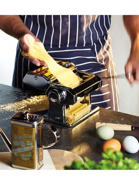 KitchenCraft Silver Stainless Steel Double Cutter Pasta Machine