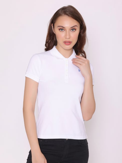 white polo t shirt women