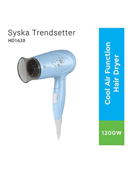 Buy Syska HD1620 Trendsetter 1200Watt Hair Dryer (Blue) Online At Best  Price @ Tata CLiQ