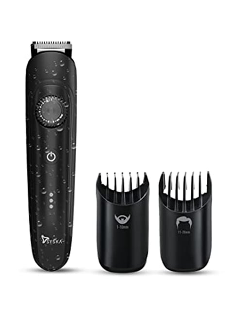 Syska HT900 Corded & Cordless Fully Waterproof Beard with 120 Min Runtime Trimmer (Black)