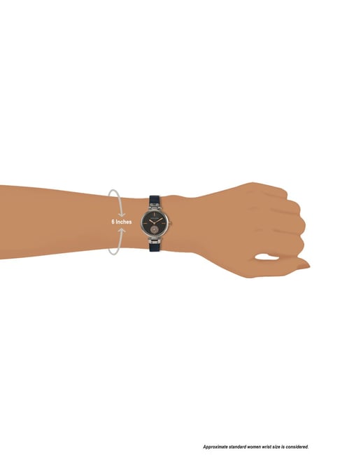 Michael Kors Petite Portia Black Leather Women's Watch MK2750 xách tay  chính hãng giá rẻ bảo hành dài - Đồng hồ nữ - Senmix