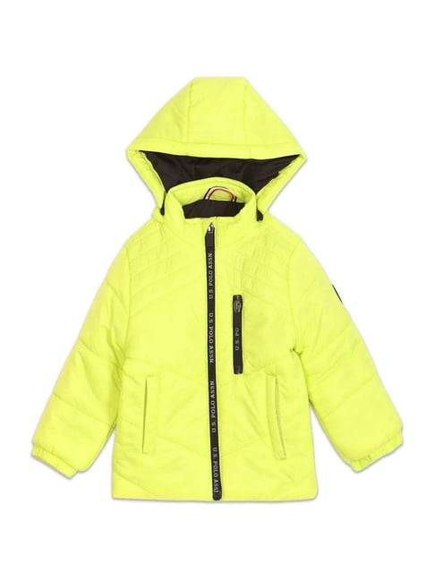 Buy U.S. Polo Assn. Kids Green Padded Jackets for Boys Clothing