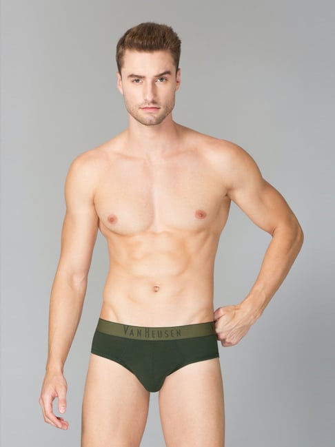 Buy Van Heusen Innerwear Olive Regular Fit Trunks for Mens Online @ Tata  CLiQ