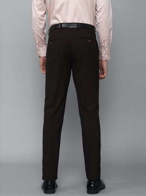 Buy LOUIS PHILIPPE Black Checks Polyester Viscose Slim Fit Mens Formal  Trousers | Shoppers Stop