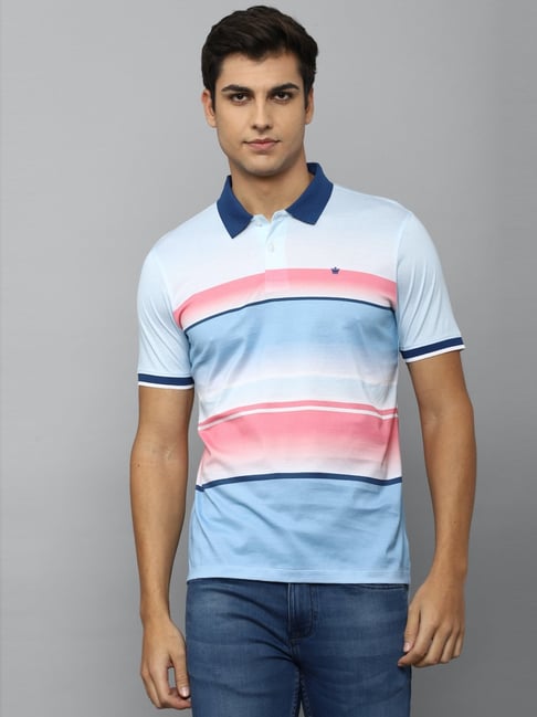 Buy Louis Philippe Louis Philippe Solid Regular Sleeves Polo Collar T-shirt  at Redfynd