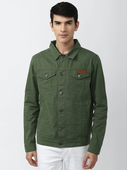 forever 21 green jacket men