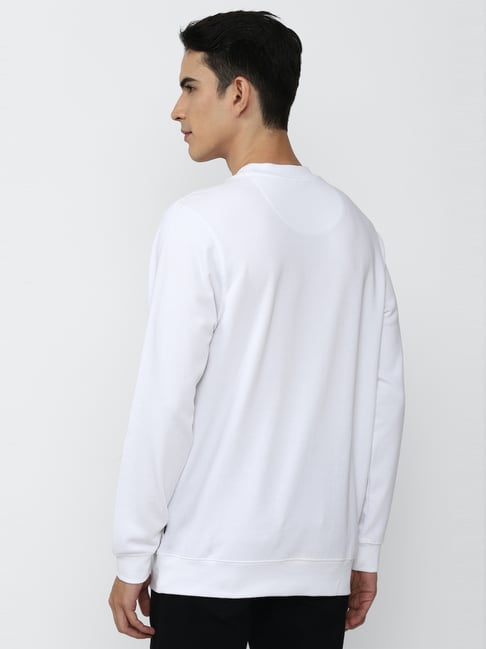 Buy Forever 21 White Regular Fit Printed Sweatshirt for Mens Online Tata CLiQ