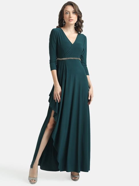 Kazo Green High-Low Dress Price in India