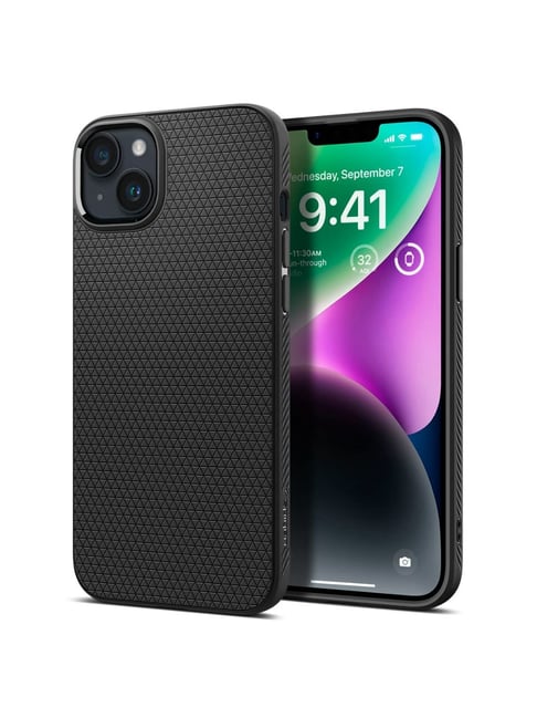 Spigen Liquid Air Back Cover Case for Apple iPhone 14 Plus (Matte Black)