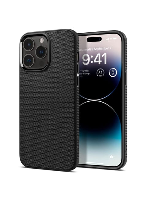 Spigen Liquid Air Back Cover Case for Apple iPhone 14 Pro (Matte Black)