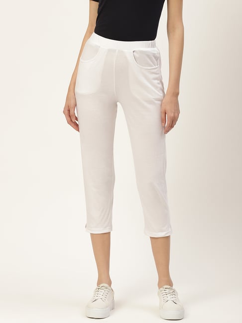 BRINNS White Mid Rise Cropped Capris-picture-18