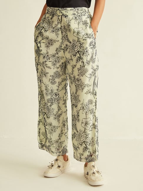Buy Blue Trousers & Pants for Women by J Style Online | Ajio.com