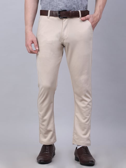Buy Cream Trousers  Pants for Men by JAINISH Online  Ajiocom