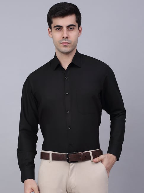 Jainish Black Regular Fit Shirt-picture-21