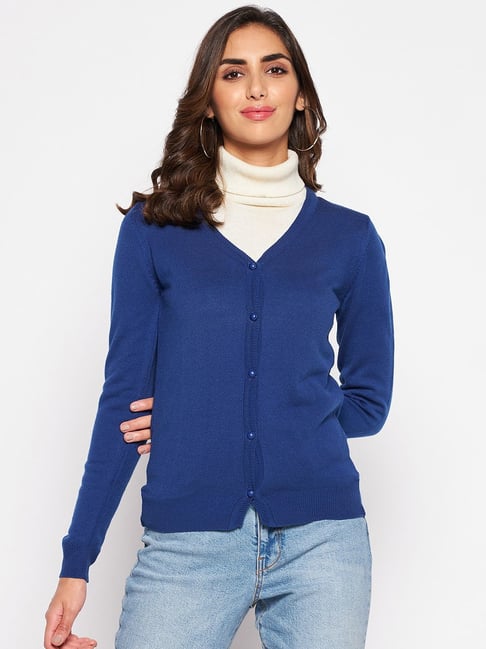 Crozo By Cantabil Blue Cardigans