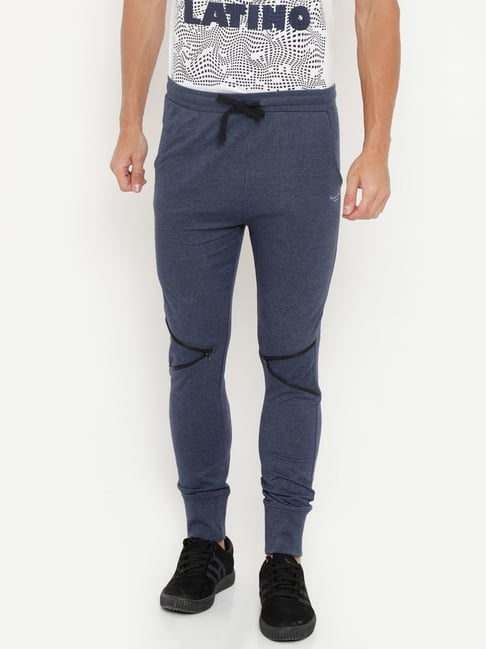 Allen Solly Sky Blue Cotton Regular Fit Joggers