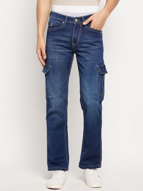 Duke Dark Blue Regular Fit Stretchable Jeans-picture-28