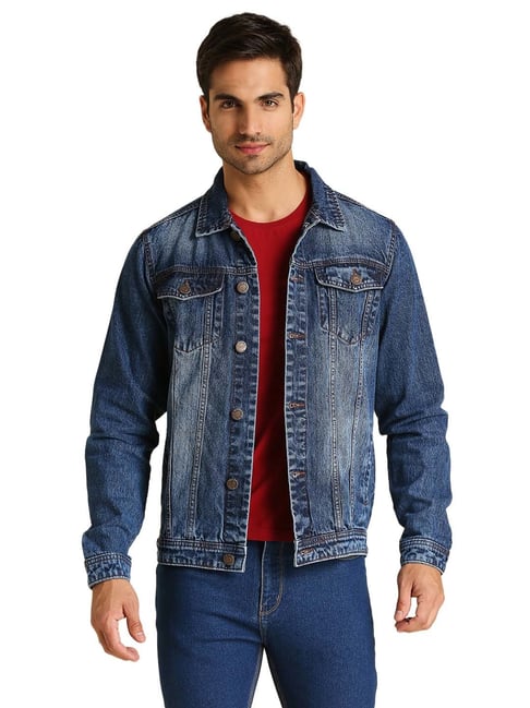 Karl Lagerfeld K/ikonik Slim-fit Denim Jacket in Blue for Men | Lyst UK