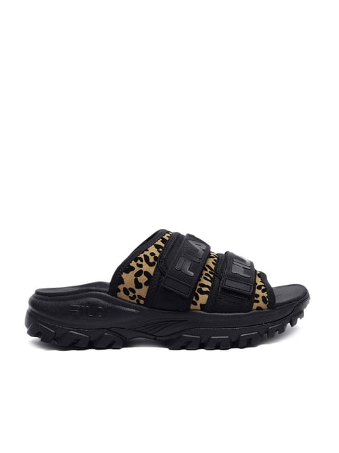 Fila Slip On Slide Sandals - Black/Pink – Dolls Kill