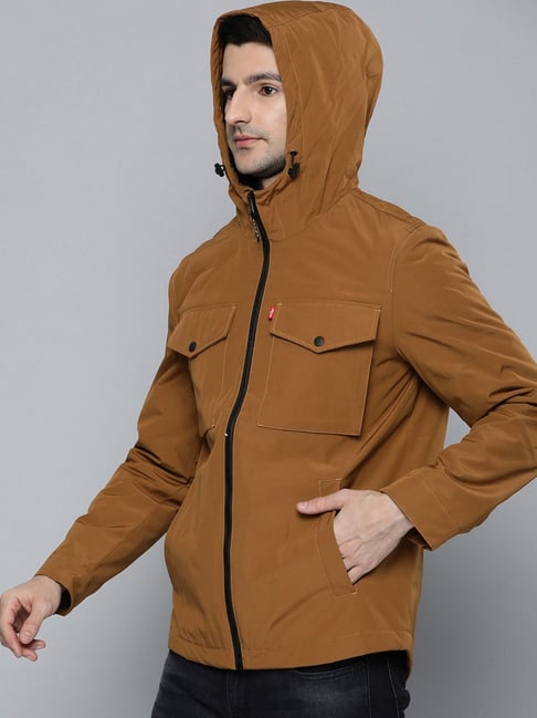Hooded jacket Slim Fit - Black - Men | H&M IN