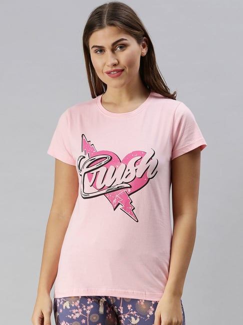 Kryptic Pink Printed T-Shirt-picture-34