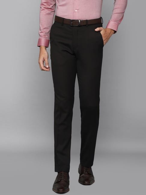 Louis Philippe Permapress Black Trousers-picture-18