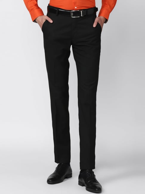 Buy Peter England Men Brown Solid Formal Trousers - Trousers for Men  1888214 | Myntra