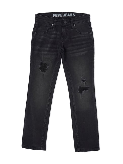 Minutes To Midnight Black Distressed Jeans | Women's Boutique Shop