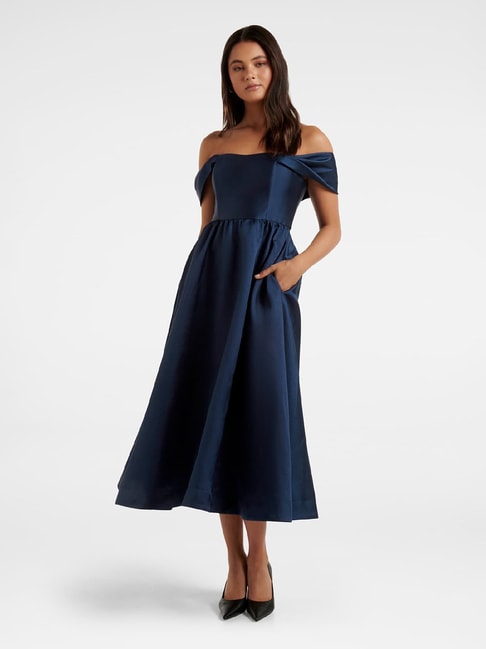 Forever New Navy Fit & Flare Dress Price in India