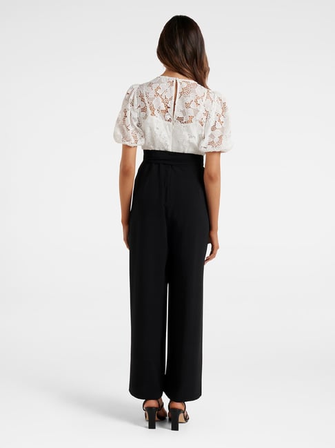 Forever new silky black jumpsuit main image 1