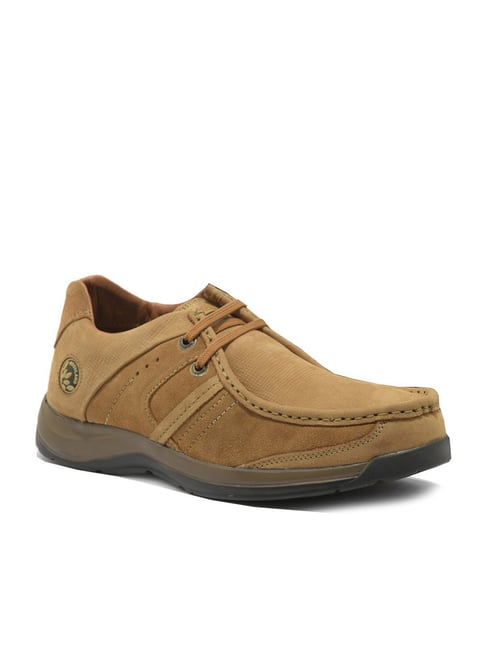 Woodland Men's Camel Derby Shoes-Woodland-Footwear-TATA CLIQ