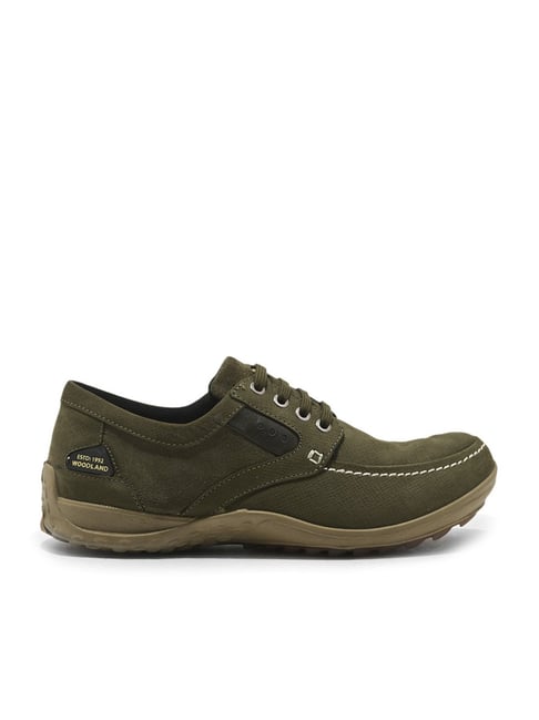 Woodland men best sale olive green casual