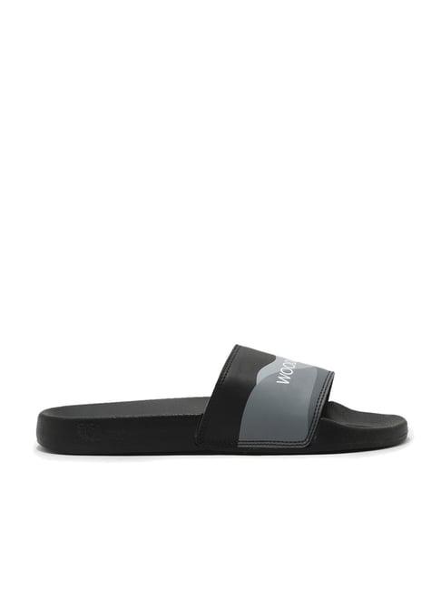 Woodland Men's Black Slides