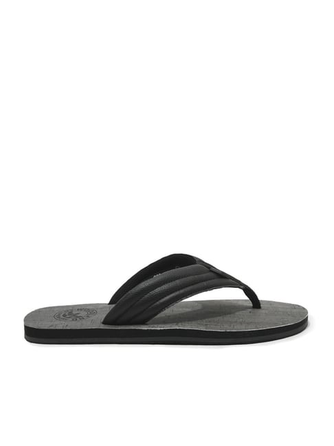 Woodland Men's Black Thong Sandals