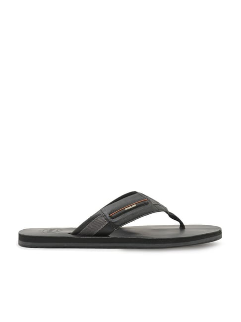 Woodland Men's Black Thong Sandals