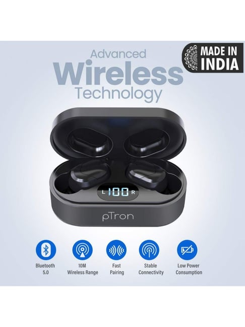 pTron Tangent Lite Bluetooth 5.0 Wireless Headphones with Hi-Fi Stereo -  pTron India